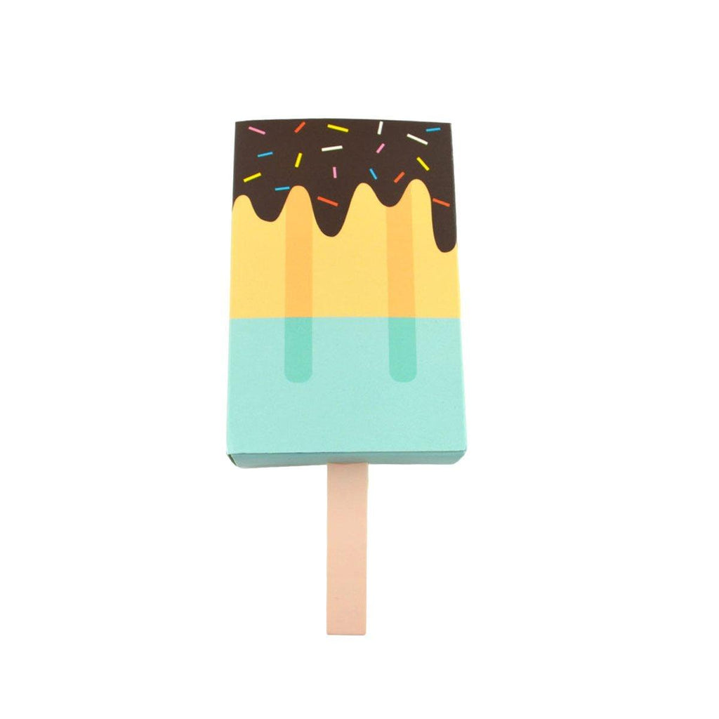 50PCS Creative Ice Cream Candy Gift Boxes Fruit Shaped Party Favor Packaging Box - Blue