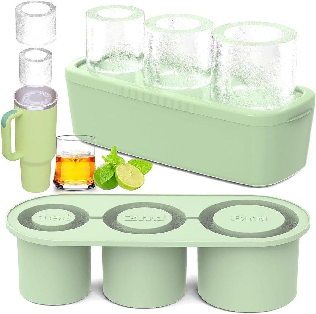 Silicone Ice Cube Tray for 20oz 30oz 40oz Tumbler Easy Release Reusable Mold - Yellow