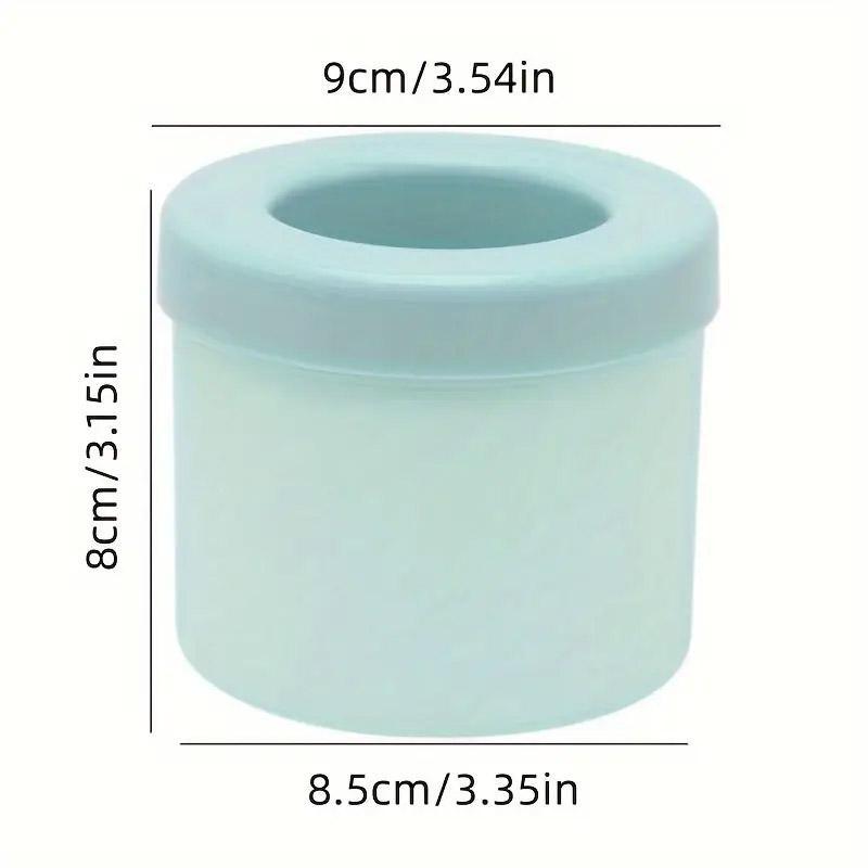 Silicone Ice Cube Tray Mould Ice Box Compartment Bucket for Easy Ice Making - Yellow