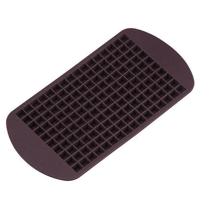 160 Grids Silicone Ice Cube Tray Ice Maker Mold Mini Frozen Cubes for Drink DIY - Black