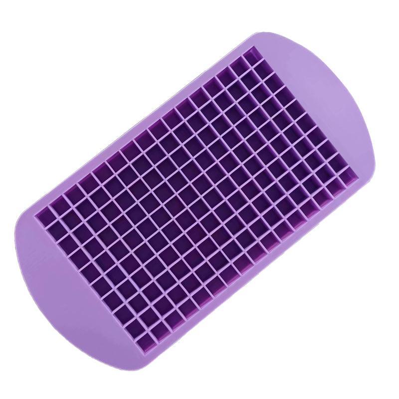 160 Grids Silicone Ice Cube Tray Ice Maker Mold Mini Frozen Cubes for Drink DIY - Black