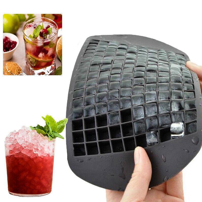 160 Grids Silicone Ice Cube Tray Ice Maker Mold Mini Frozen Cubes for Drink DIY - Blue