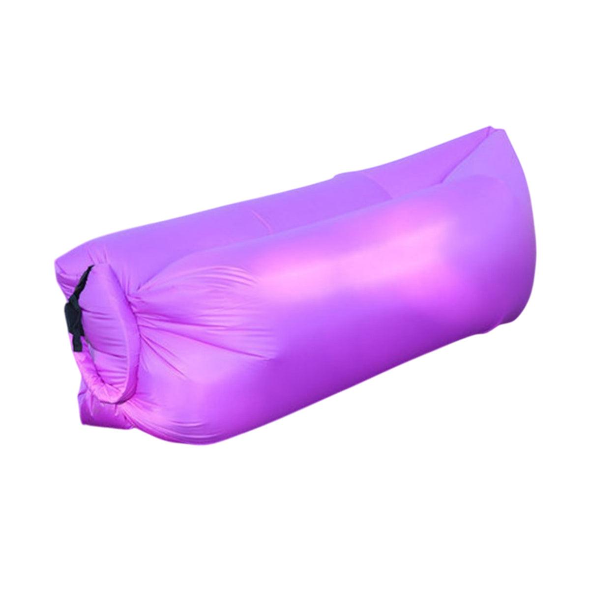 Fast Inflatable Lazy Lounge Air Sofa Bed Camping Beach Hangout Sleeping Bag - Green