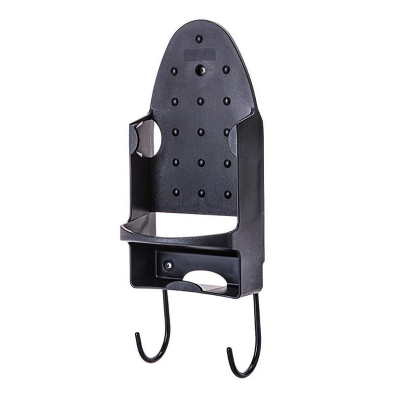 Iron Stand Double Hook Storage Rack Hanging Iron Holder for Home Organisation - White