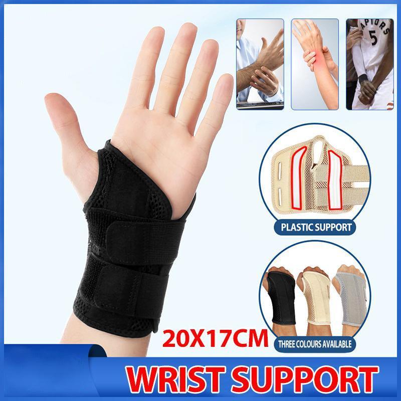 Carpal Tunnel Wrist Brace Night Sleep Wrist Support Wrist Splint Pain Left Hand - Grey