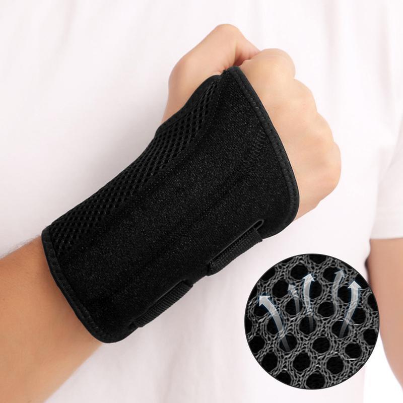 Carpal Tunnel Wrist Brace Night Sleep Wrist Support Wrist Splint Pain Left Hand - Grey
