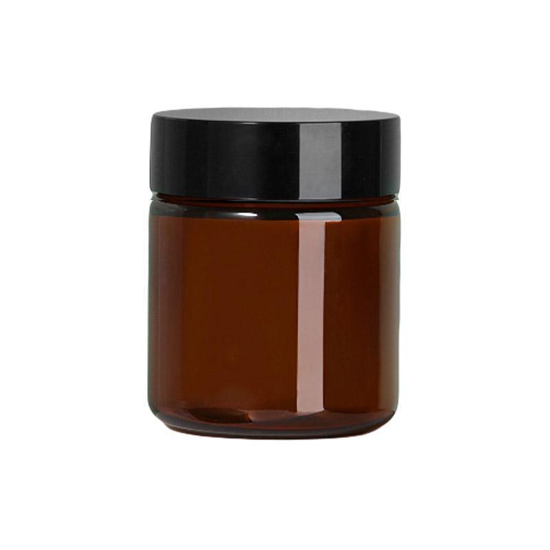 10pcs Brown PET Plastic Wide Mouth Bottles for Storage and Skincare Packaging - Frosted - 120ml