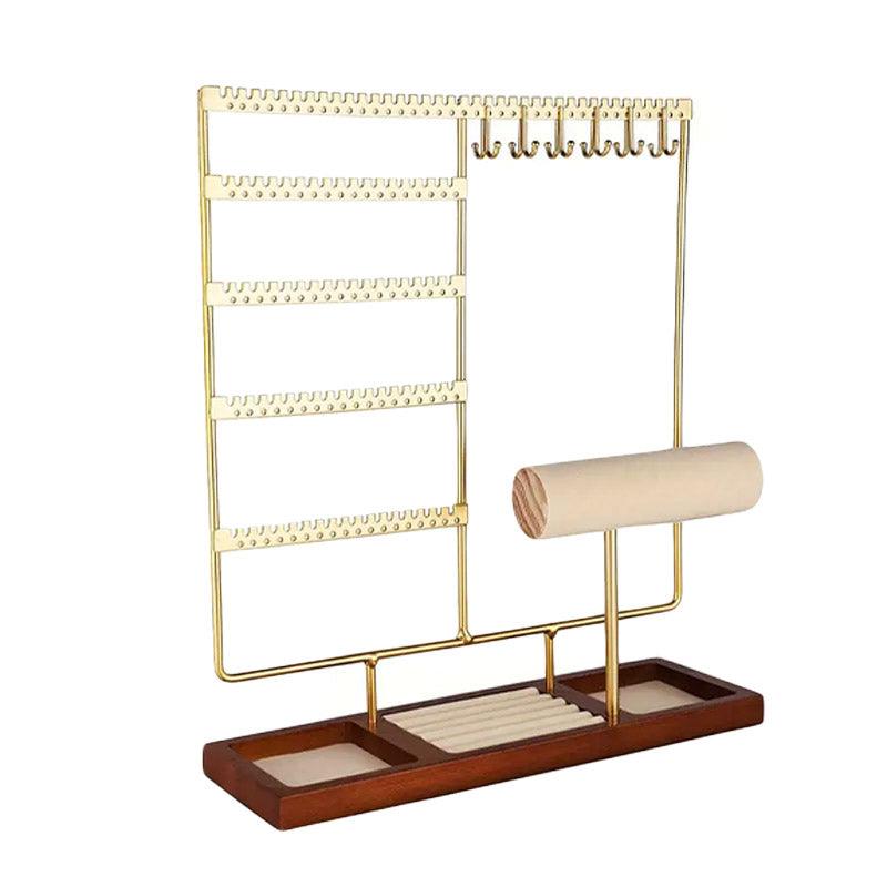 Jewelry Display Rack Earrings Organizer Stand for Jewelry Hangers Storage Holder - Black