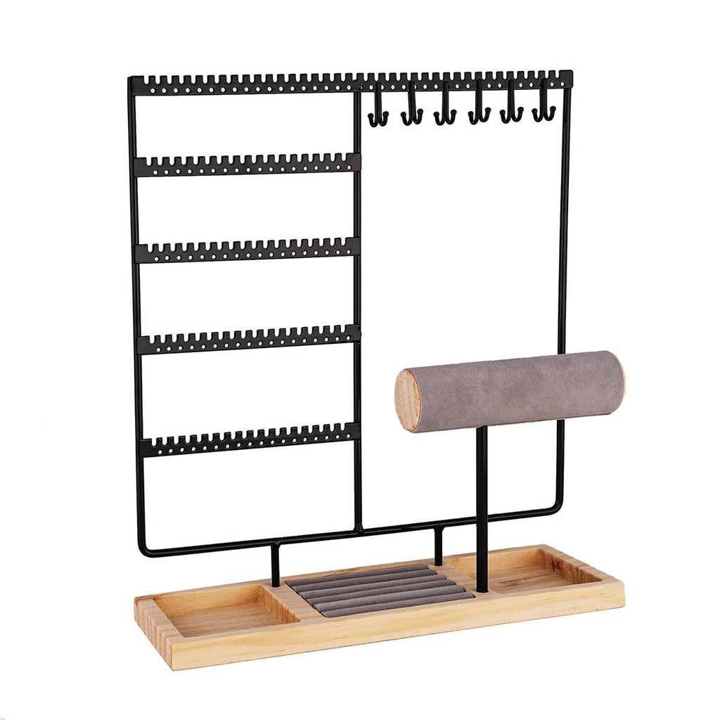 Jewelry Display Rack Earrings Organizer Stand for Jewelry Hangers Storage Holder - Gold
