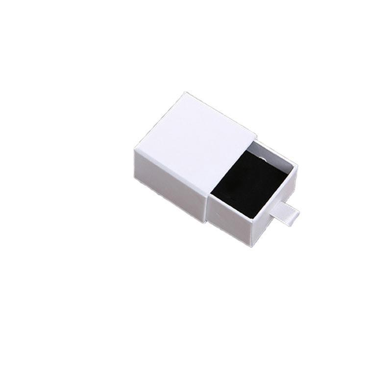 Jewellery Gift Box Necklace Ring Bracelet Bangle Earring Cardboard Box 5*5*3.5cm - White