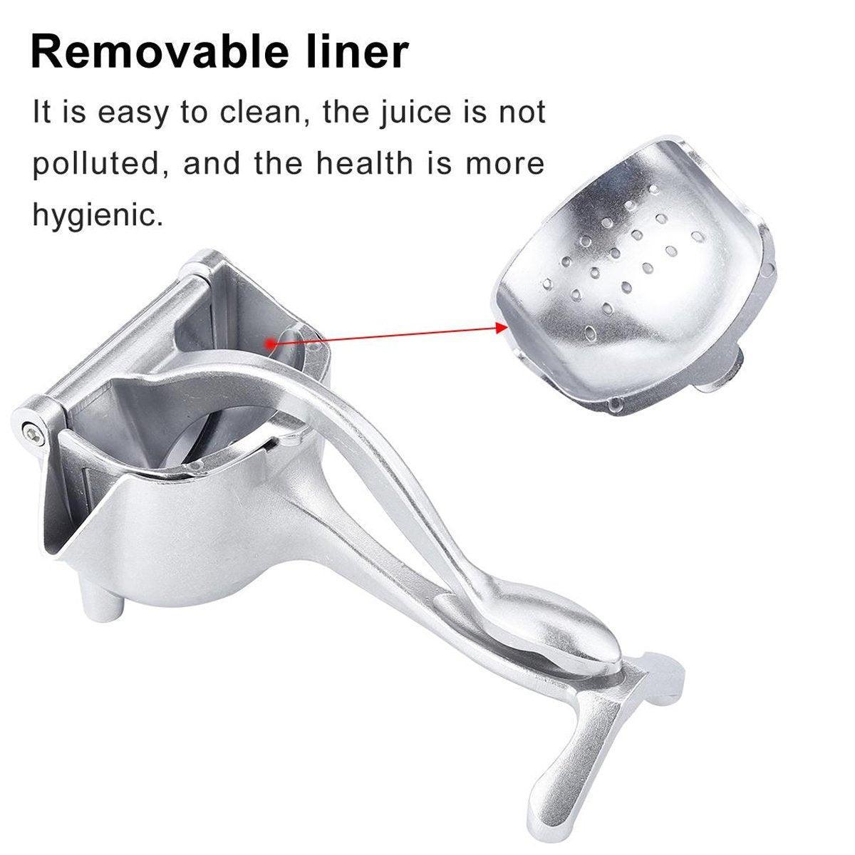 Aluminium Alloy Manual Juicer Fruit Squeezer for Lemon Orange Household Use