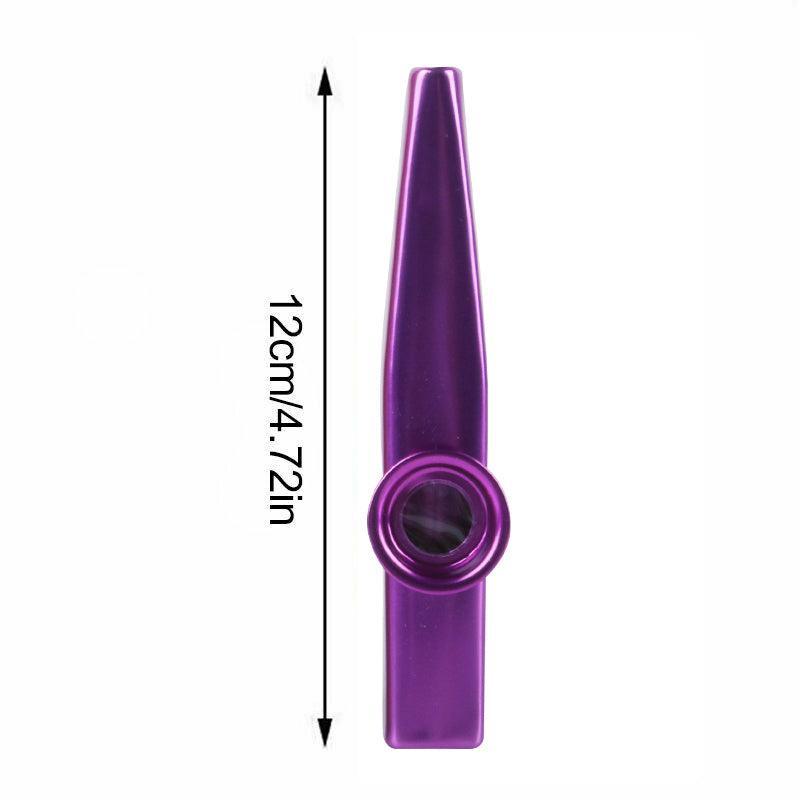 Kazoo Musical Instrument Mouth Flute Diaphragm Guitar Partner Harmonica Style - Silver