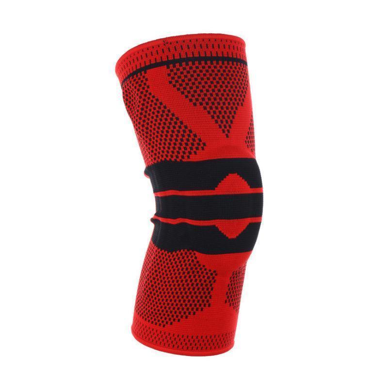 Knee Support Pads Brace Protector Full Gel Sports Joint Medial Gym Patella Strap Red - XL