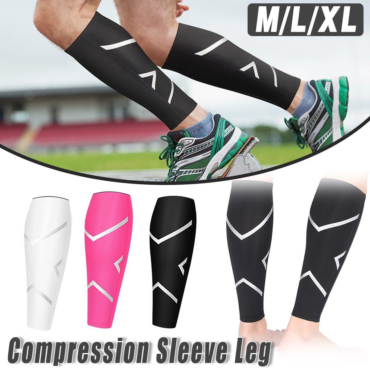 1 Unit Breathable Sports Shin Guards Knee Pads for Cycling Running Football Basketball - White / XL