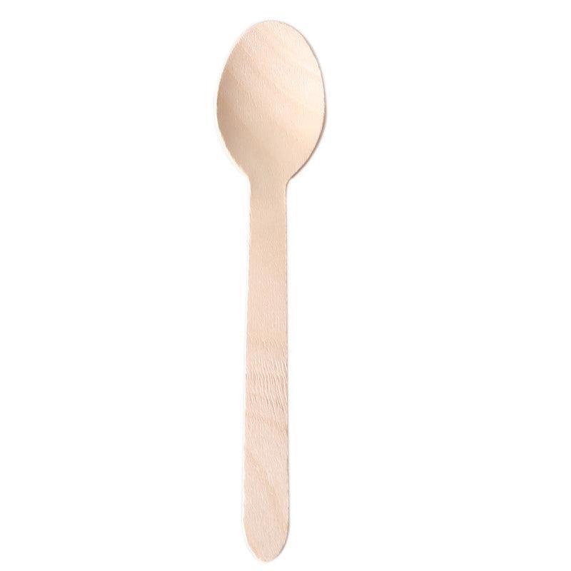Wooden Cutlery Set Disposable Bamboo Wood Bulk Buy Forks Spoons Knives Party - 100PCS Knives