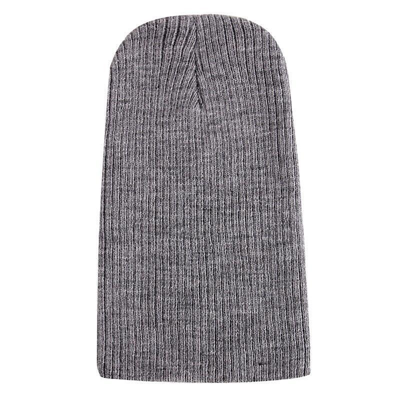 Winter Thermal Warm Women Men Hat Slouch Baggy Hat Beanie Ski Knitted Cap - Red