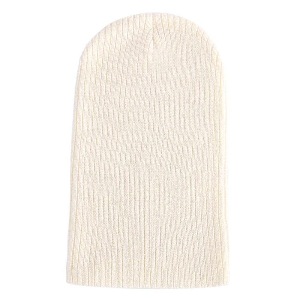 Winter Thermal Warm Women Men Hat Slouch Baggy Hat Beanie Ski Knitted Cap - Red
