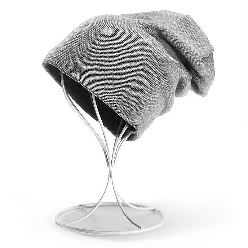 Winter Thermal Warm Women Men Hat Slouch Baggy Hat Beanie Ski Knitted Cap - Green