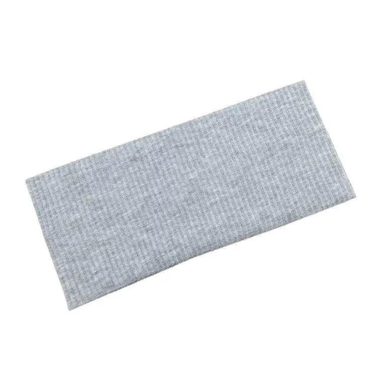 Women Headband Solid Wide Turban Knitted Cotton Hairband Girls Elastic Hair Band - Pink
