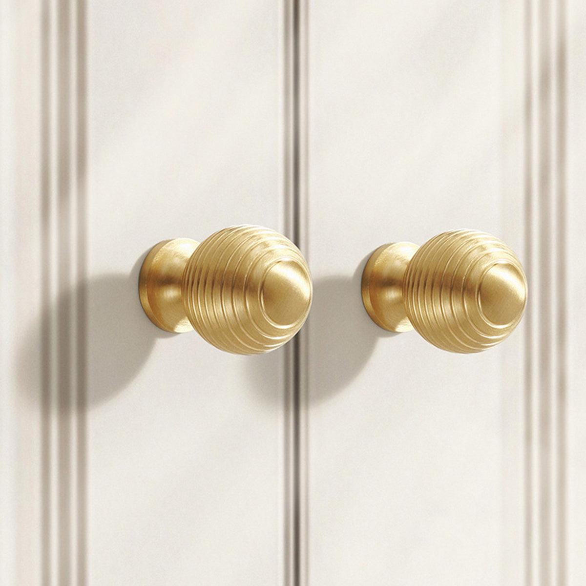 Round Ball Cabinet Handle Single Hole Modern Pull for Drawer Wardrobe Cupboard - 25mm