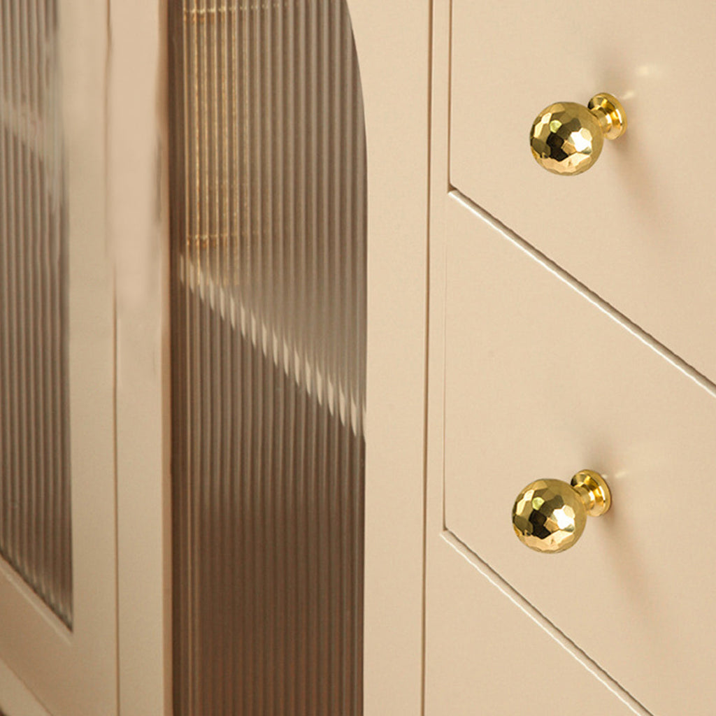 Gold Hammer Ball Handle Knob Closet Door Pull Drawer Handle Wardrobe Hardware - Round