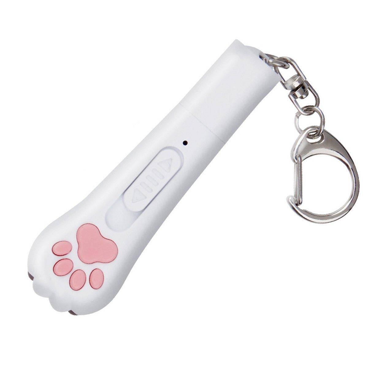 Mini Handheld Cat Claw Teasing Toy Interactive Pet Play Wand for Kitten Exercise - Purple