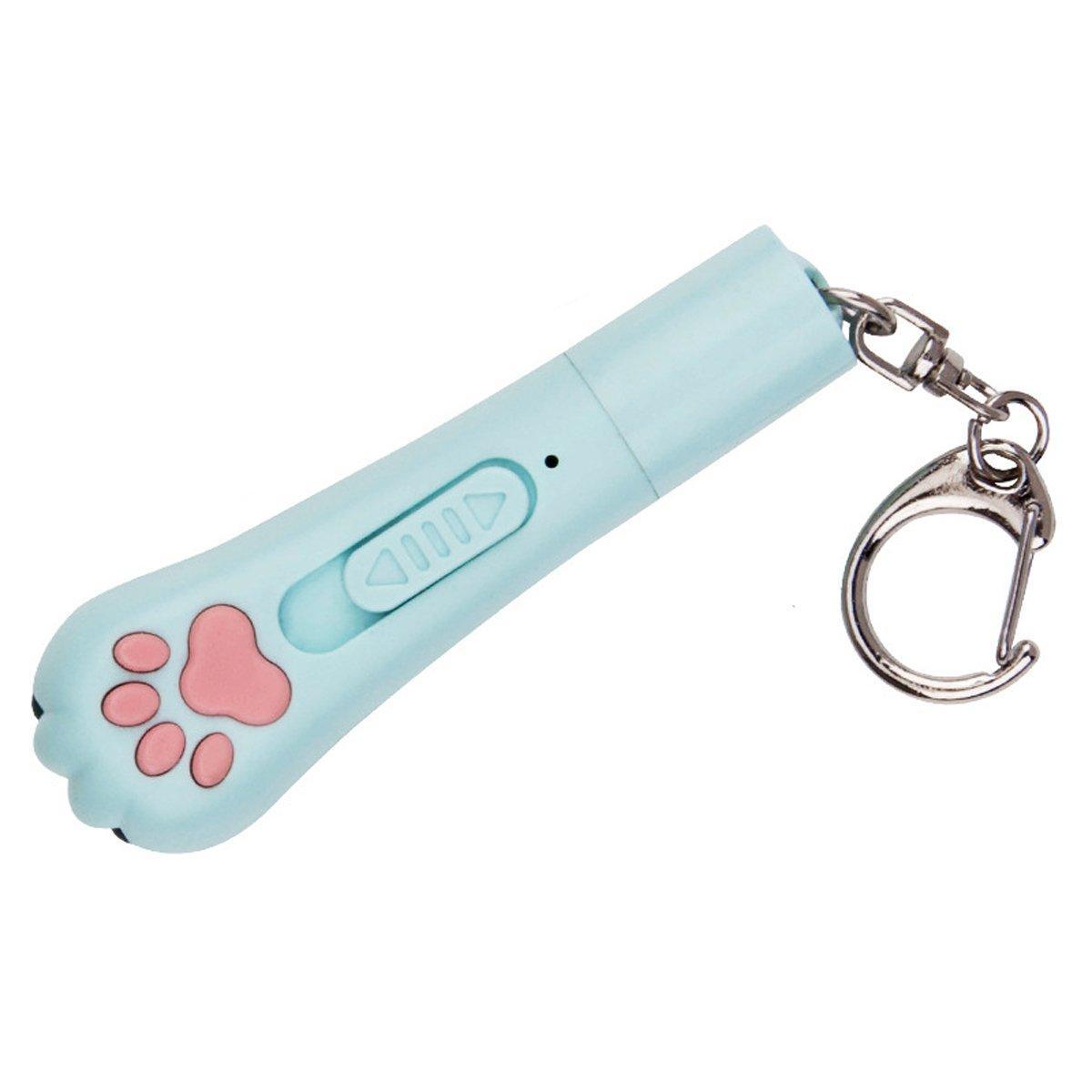 Mini Handheld Cat Claw Teasing Toy Interactive Pet Play Wand for Kitten Exercise - White