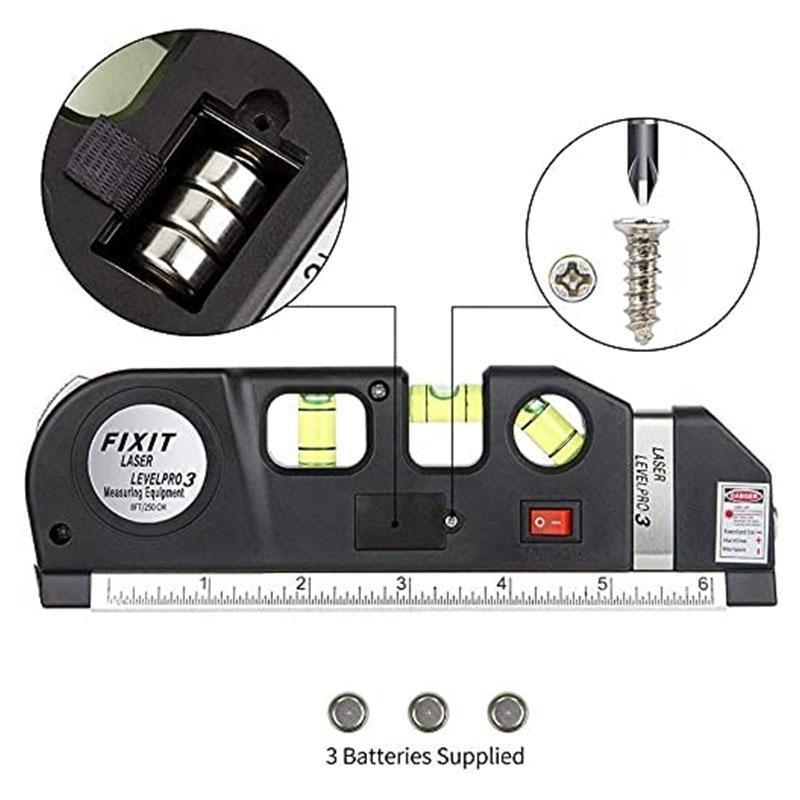 Multipurpose Laser Level Self Levelling Cross Balance Line Wall Measuring Tool