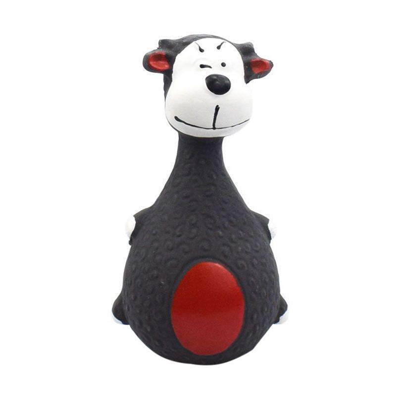 Latex Squeaky Dog Toys Puppy Pet Chew Toys Squeaker Soft and Interactive - Purple
