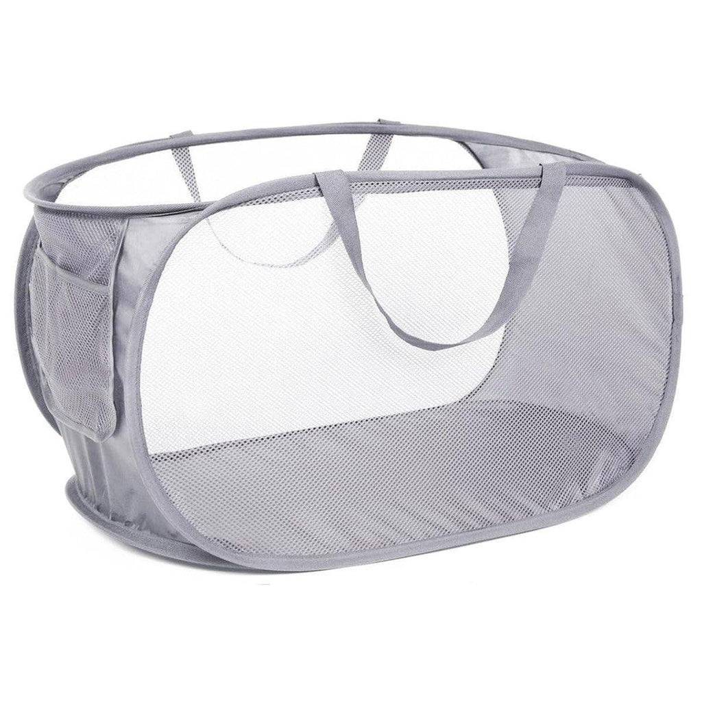 Large Folding Laundry Basket Collapsible Storage Organizer Dirty Clothes Hamper - Green