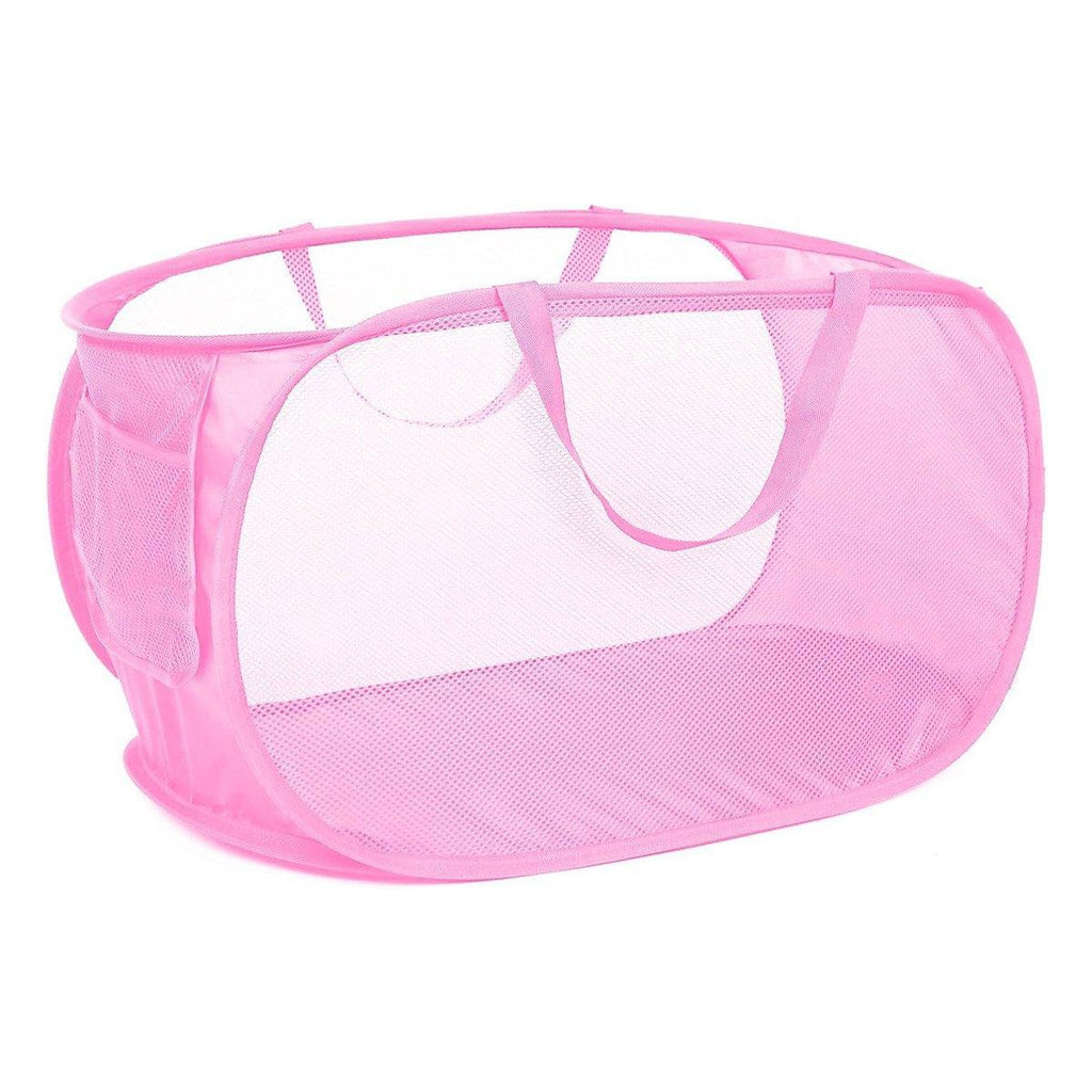 Large Folding Laundry Basket Collapsible Storage Organizer Dirty Clothes Hamper - Green