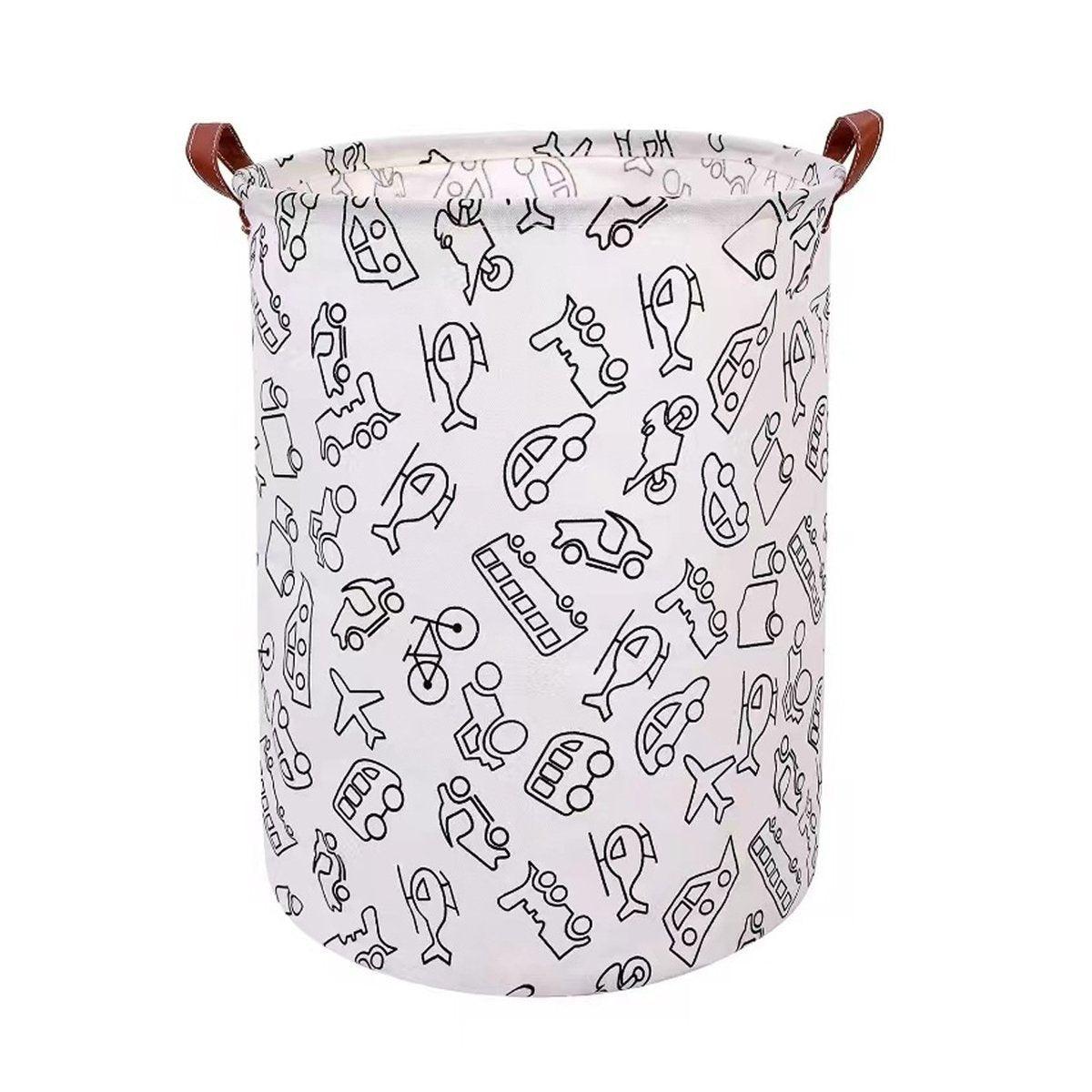 Foldable Laundry Basket Dirty Clothes Hamper Toy Storage Organizer Storage Bin - Cars