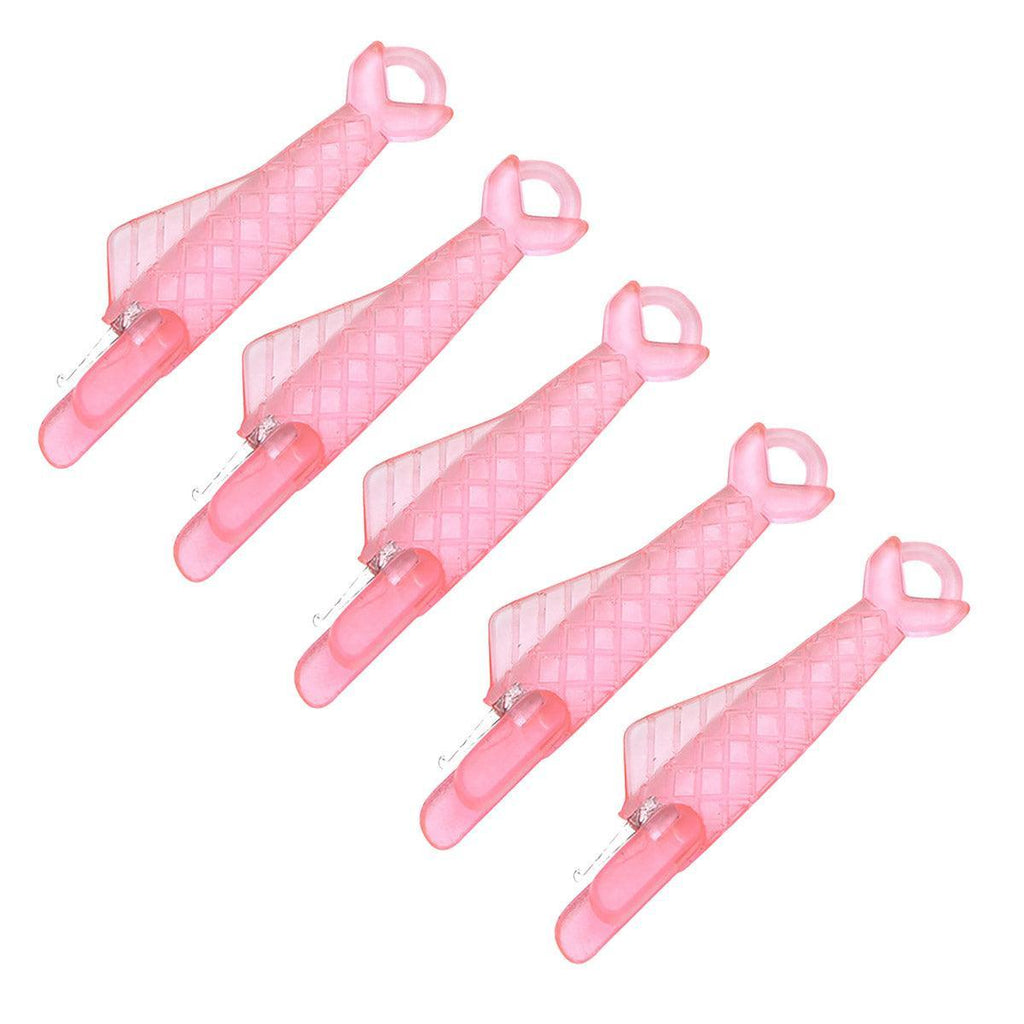 5PCS Plastic Needle Threader Tool for Sewing Machine Quick Lead Garment Sewing - Green