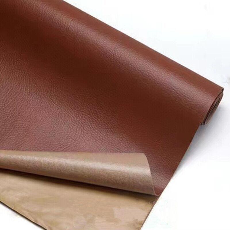 2X Self Adhesive Leather Repair Patches Kit for Sofa Couch Auto Interior Use - Dark Grey