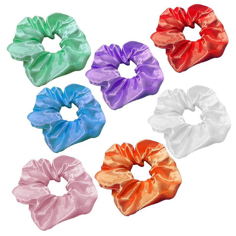 Led Shinny Hair Ties Elastic Scrunchies Women Teen Party Accessories - Orange