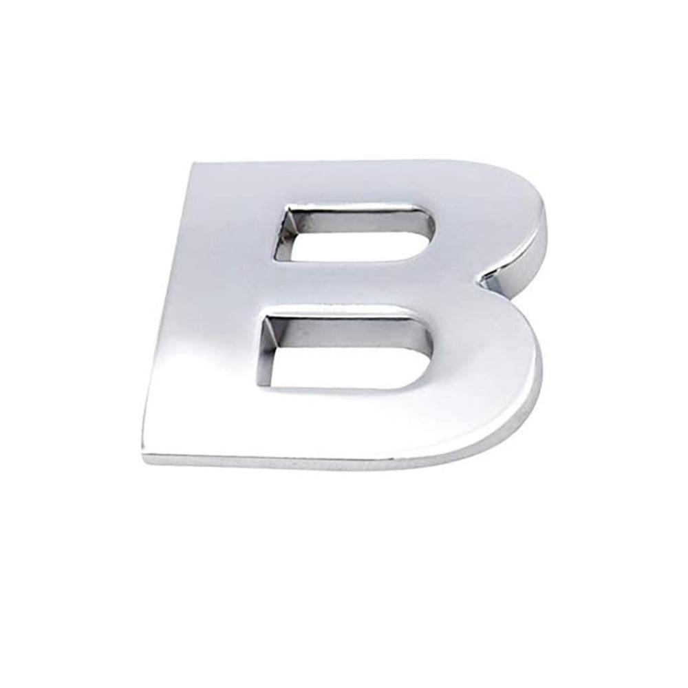 A-Z Alphabet Letters Car Sticker Self Adhesive Auto Badge Emblem 3D Chrome Good - Number 5