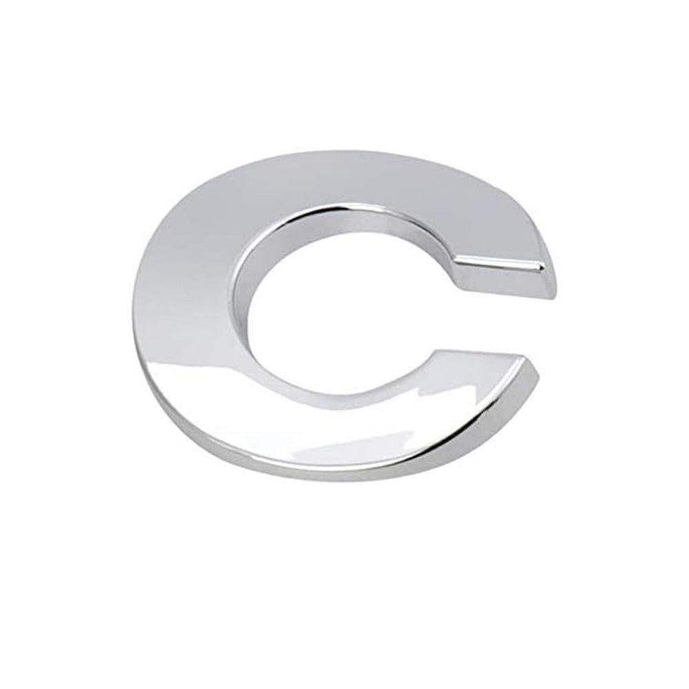 A-Z Alphabet Letters Car Sticker Self Adhesive Auto Badge Emblem 3D Chrome Good - Number 5