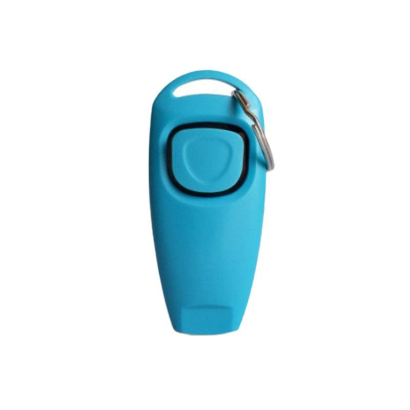 Dog Whistle and Clicker Set for Training Stop Barking Obedience Tool Combo - Light Blue