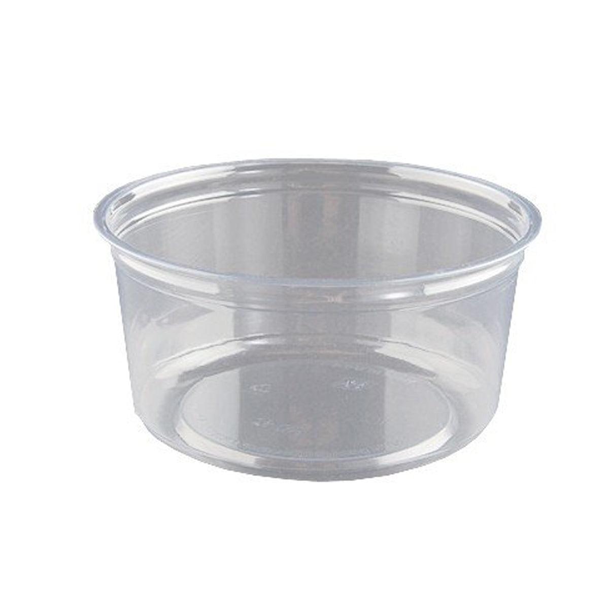 100PCS Transparent Packing Box Plastic Dessert Bowl Food Container - Lid