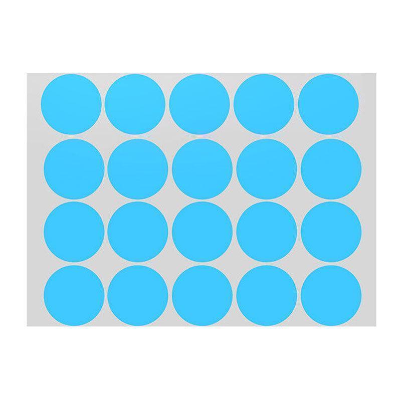 Blue Assorted Sizes Colour Sticker Dots Adhesive Round Labels Circular Spot Scrapbook - 25mm*40 Dots
