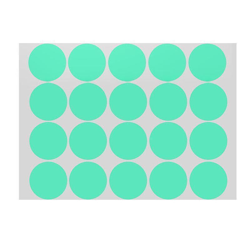 Green Assorted Sizes Colour Sticker Dots Adhesive Round Labels Circular Spot Scrapbook - 8mm*260 Dots