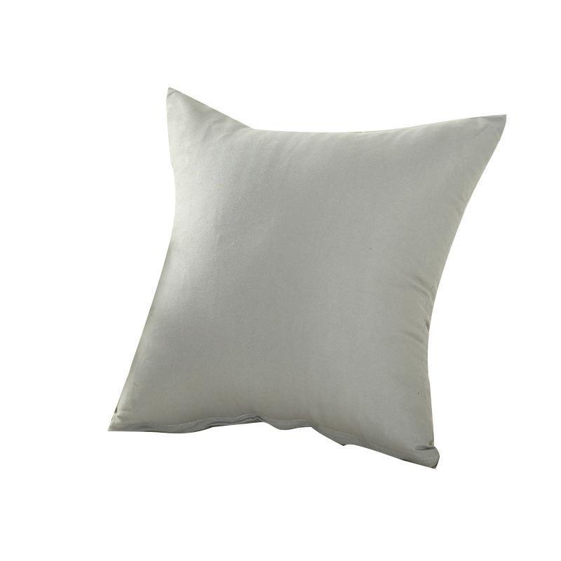 50cm*50cm Multicoloured Plain Solid Colour Cushion Cover Decorative Pillow Case - Light Purple