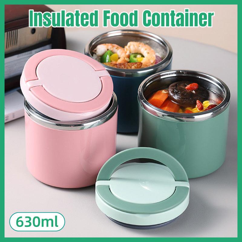 Stainless Steel Insulated Lunch Box Bento Box Thermal Food Container Breakfast - Green