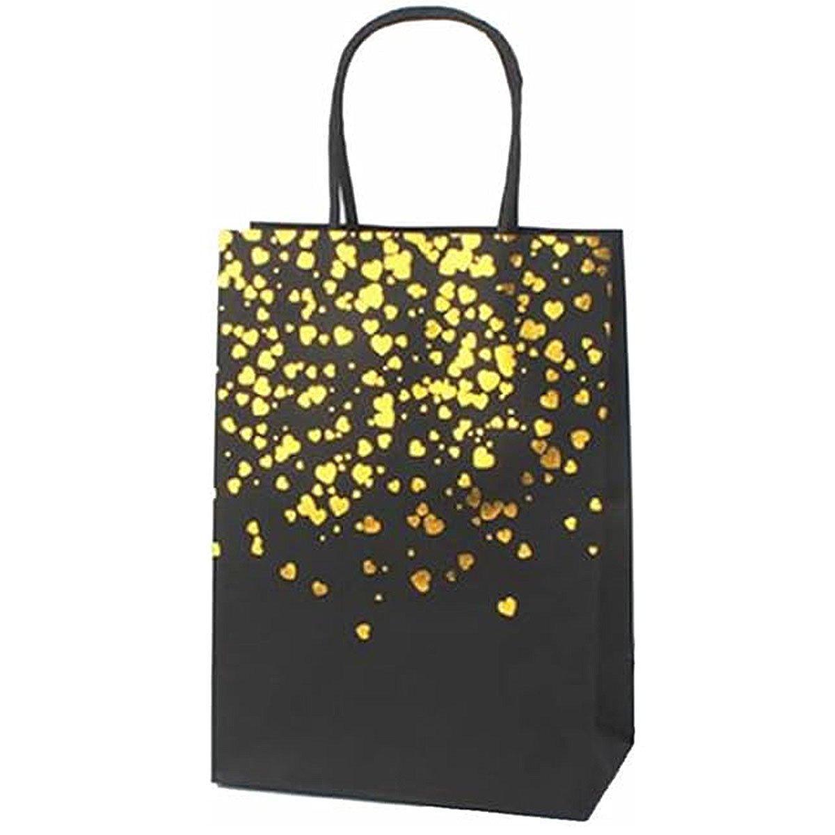 30PCS Kraft Paper Gift Bags Small Love Candy Bags Gold Foil Wedding Party Favors - White-Rainbow Foil