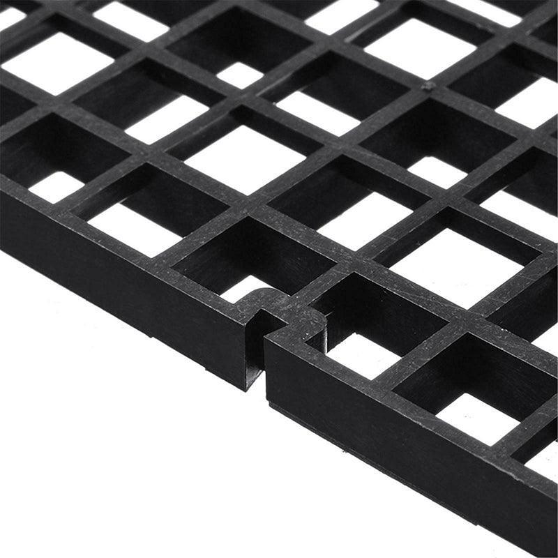 8Pcs Plastic Fish Grid Divider Durable  Holder Fish Tank Tray Egg Crate Aquarium - White