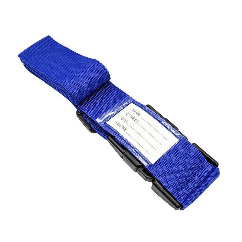 Luggage Strap Code Password Travel Suitcase Secure Lock Safe Nylon Packing Belt - Black