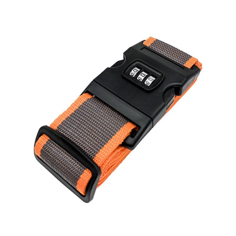 Luggage Strap Code Password Travel Suitcase Secure Lock Safe Nylon Packing Belt - Green+Pink+Red+Black