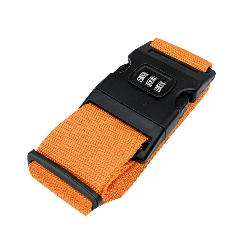 Luggage Strap Code Password Travel Suitcase Secure Lock Safe Nylon Packing Belt - Red