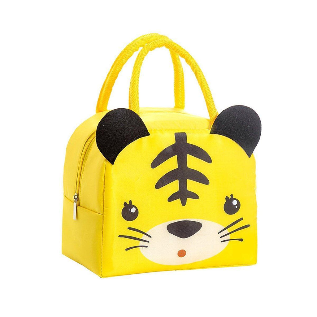 3D Bento Lunch Bag Cartoon Handbag Insulated Food Box Bag for Students LunchTote - Pink Rabbit