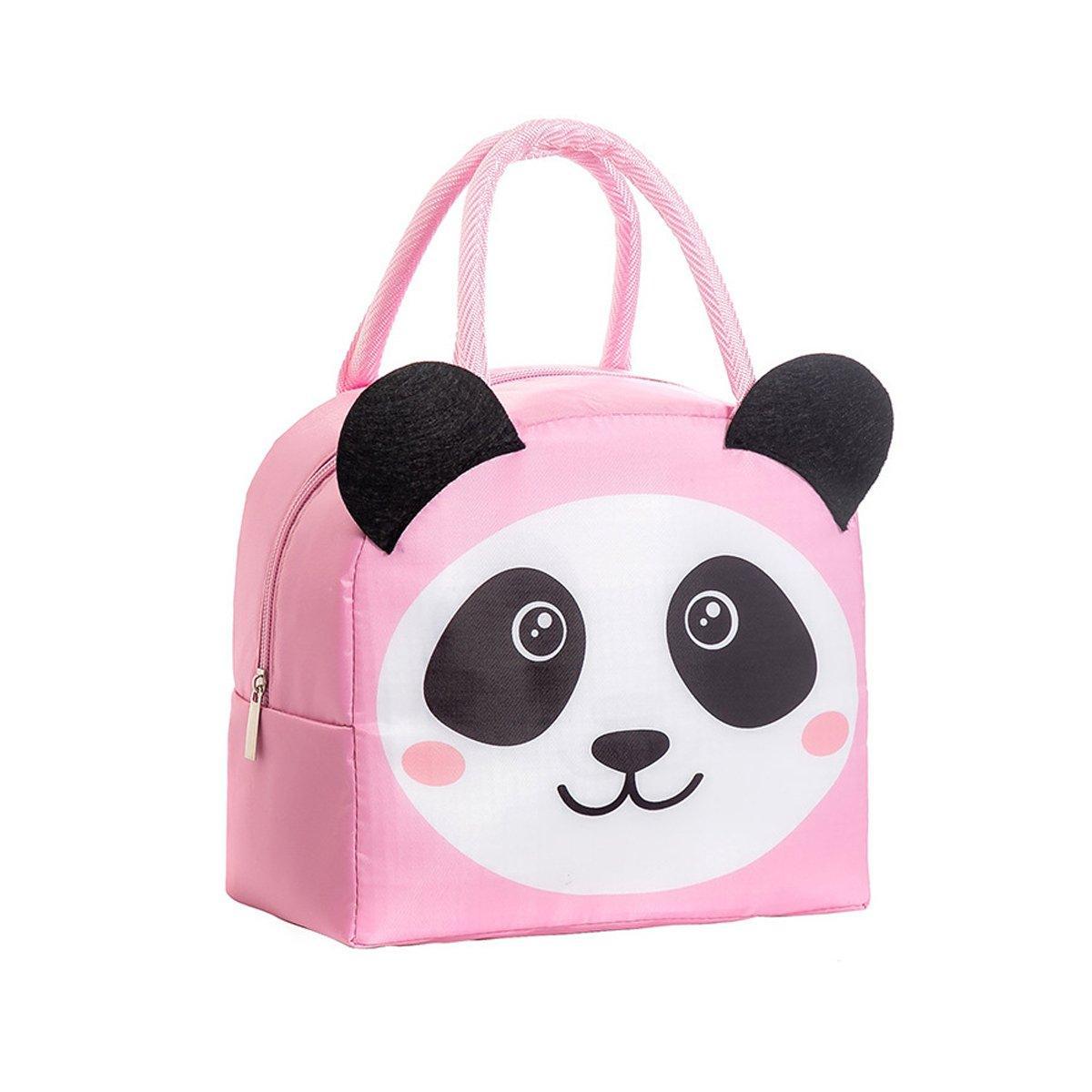 3D Bento Lunch Bag Cartoon Handbag Insulated Food Box Bag for Students LunchTote - Orange Tiger